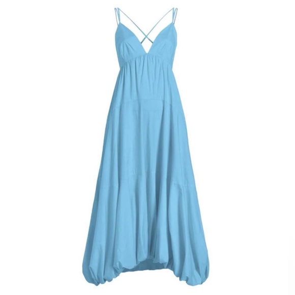 Cinq à Sept Effie Midi Gathered Hem Midi Dress - Picture 1 of 9